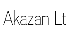 Akazan Lt Font Image