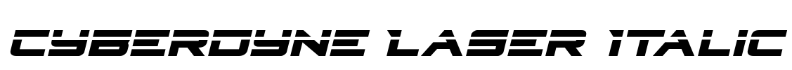 Cyberdyne Laser Italic