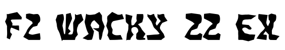 FZ WACKY 22 EX Font Image