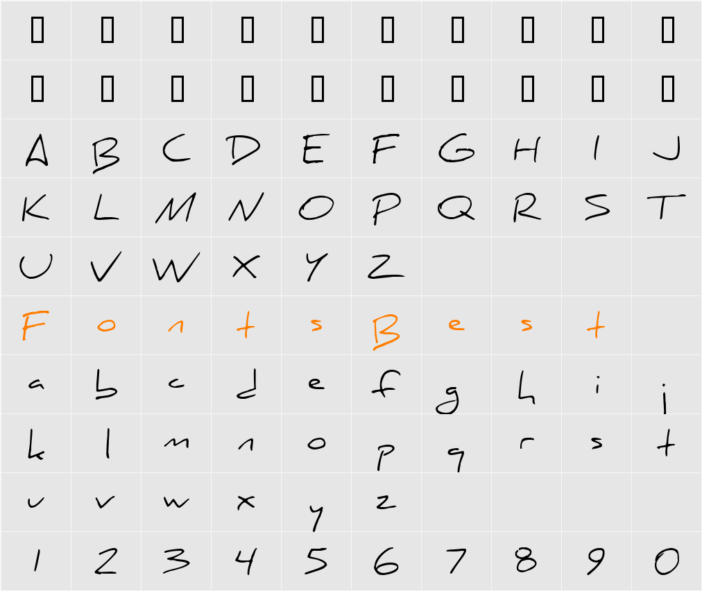 JI-Docked Character Map