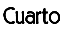 Cuarto Font Image