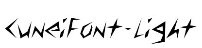 CuneiFont-Light Font Image