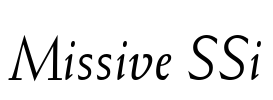 Missive SSi Font Image