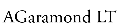 AGaramond LT Font Image