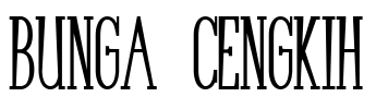 Bunga Cengkih Font Image