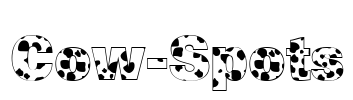 Cow-Spots Font Image