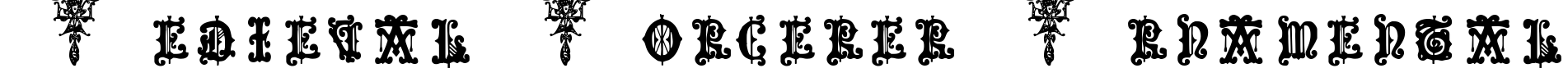 Medieval Sorcerer Ornamental Font Image