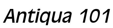 Antiqua 101 Font Image