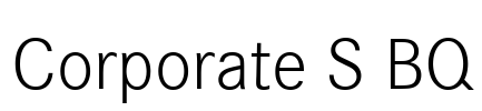 Corporate S BQ Font Image