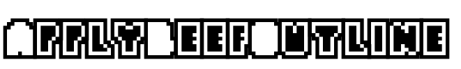 ApplyBeefOutline Font Image