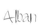 Alban Font Image