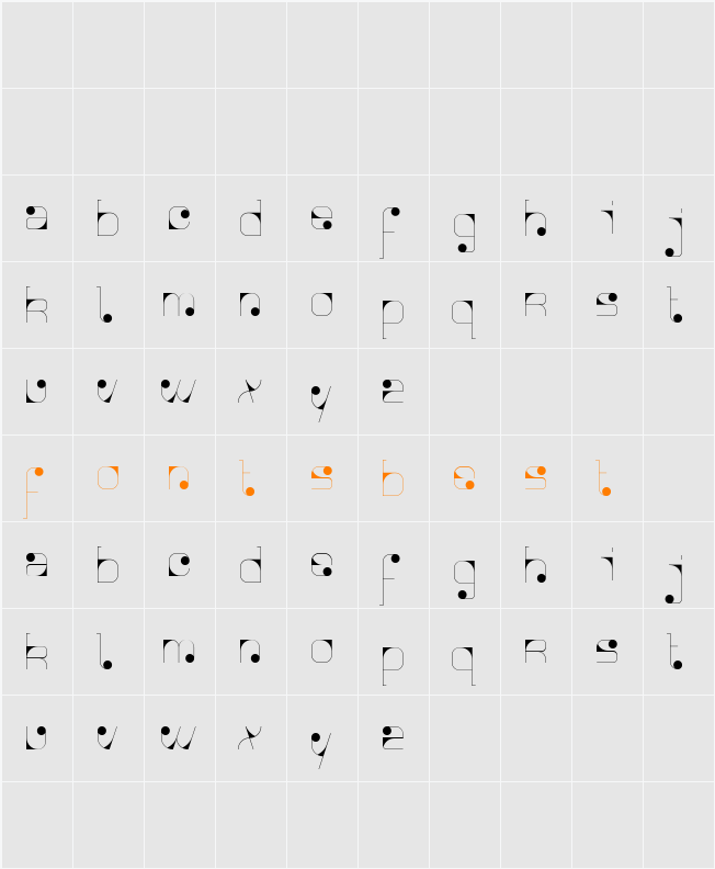 Agnes serif Character Map