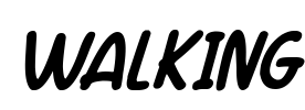 Walking Font Image