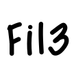 Fil3 Font Image