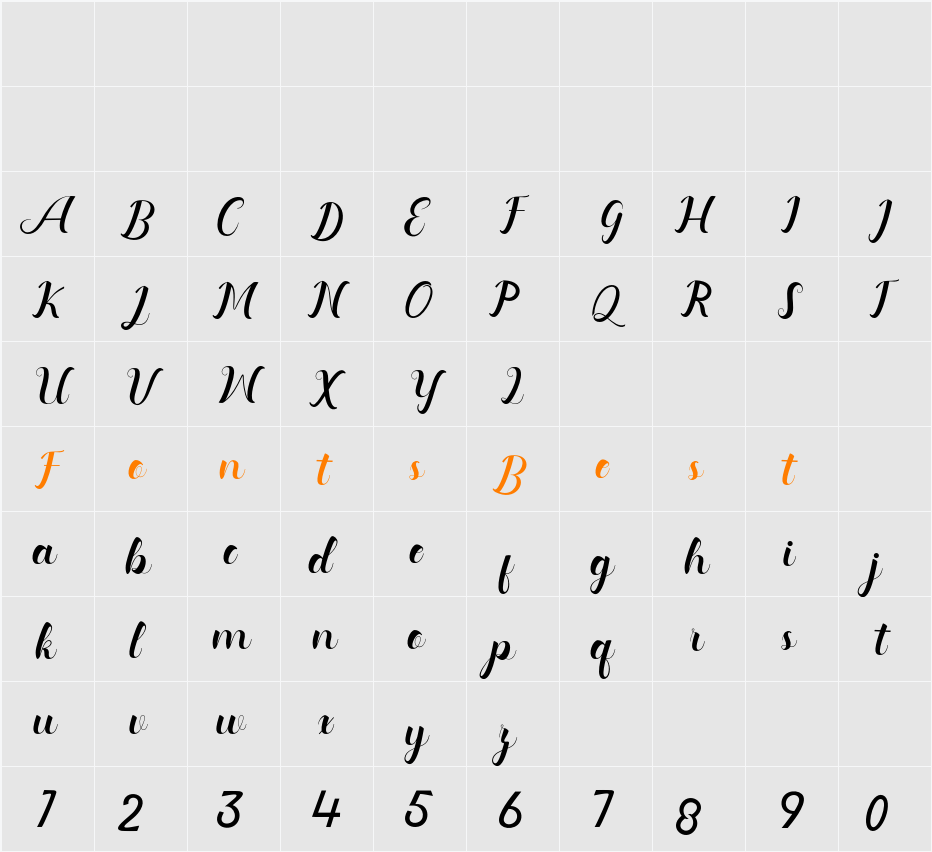 Audeline Character Map