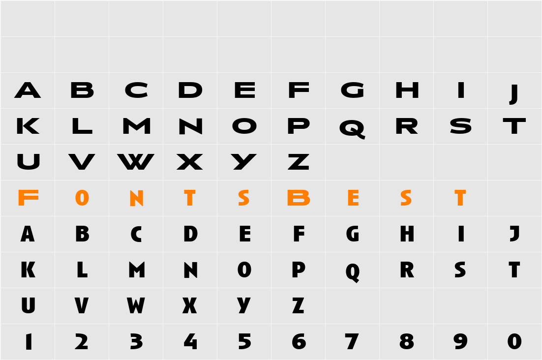 Anisette Character Map