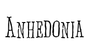 Anhedonia Font Image