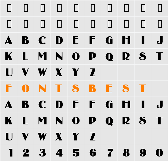 AsukaCapsSSK Character Map