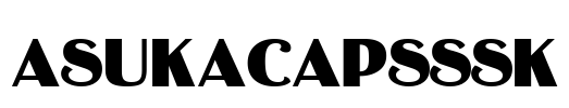 AsukaCapsSSK Font Image