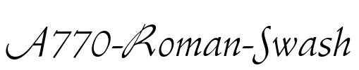 A770-Roman-Swash Font Image