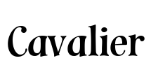 Cavalier Font Image