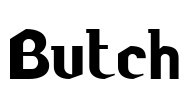 Butch Font Image