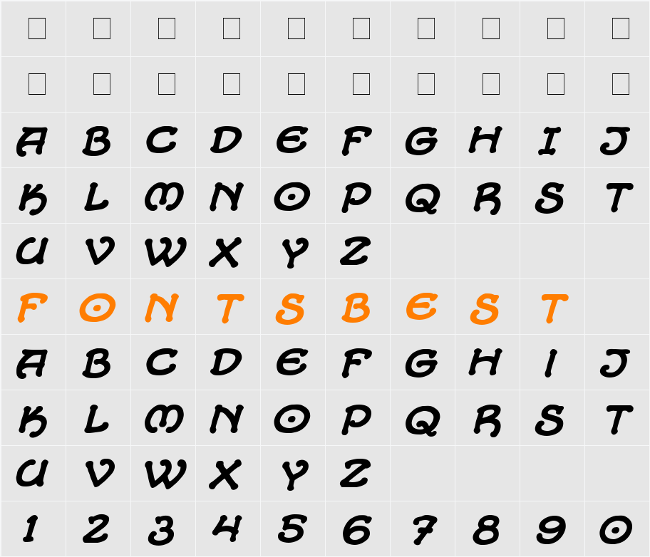 CC Alchemite Character Map