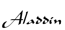 Aladdin Font Image