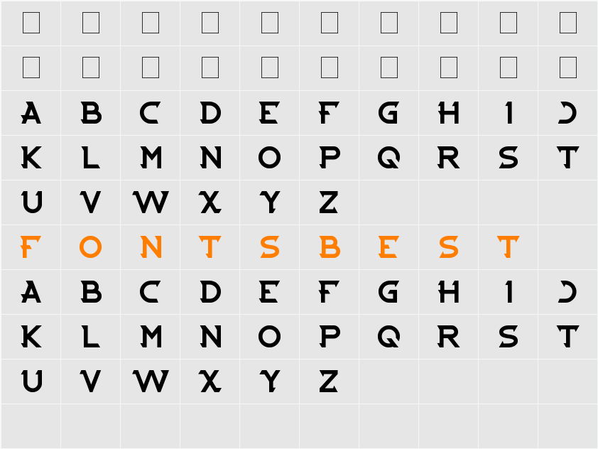 CYBERTOOTH Character Map