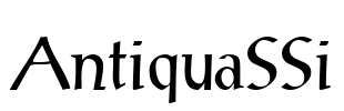 AntiquaSSi Font Image