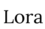 Lora Font Image