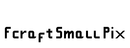 Fcraft Small Pix Font Image