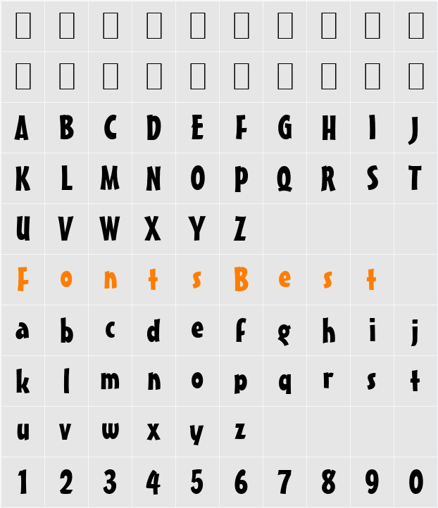 Massey-Extended Character Map