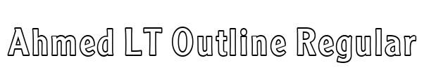 Ahmed LT Outline Regular Font Image