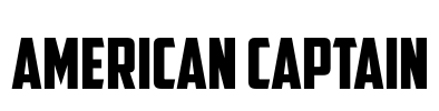 American Captain Font Image