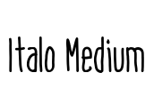 Italo Medium Font Image