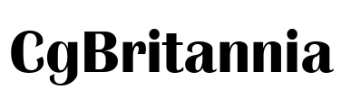 CgBritannia Font Image