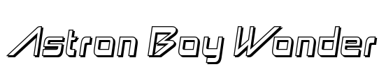 Astron Boy Wonder Font Image