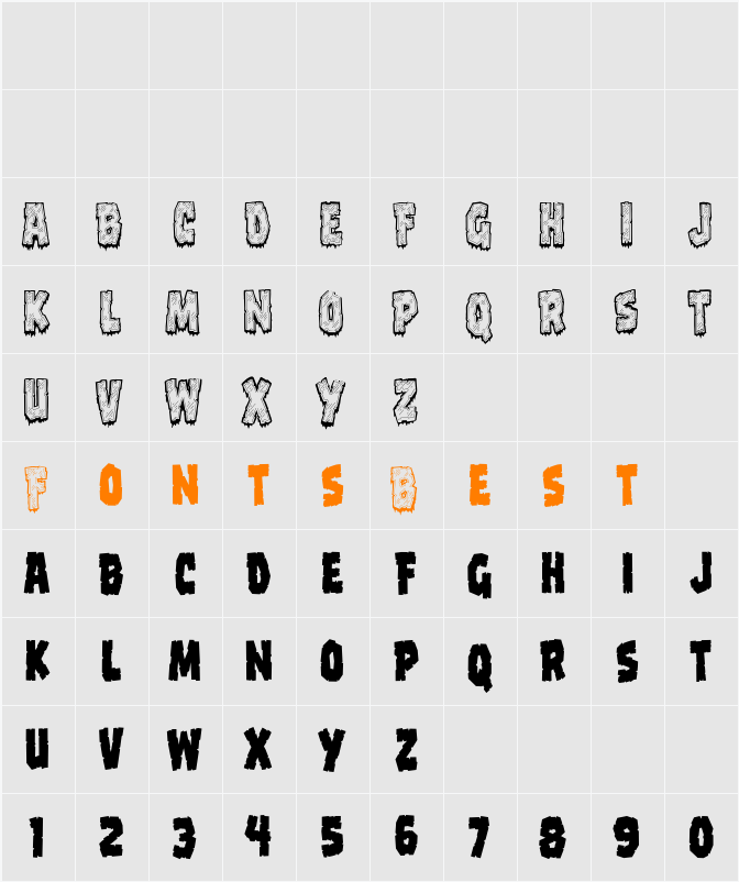 CCFrostbite Character Map