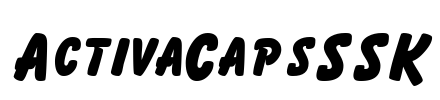 ActivaCapsSSK Font Image