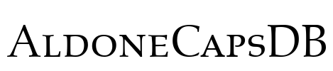 AldoneCapsDB Font Image