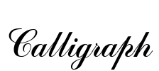 Calligraph Font Image