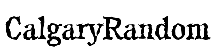 CalgaryRandom Font Image