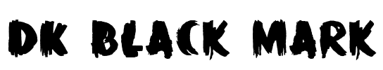 DK Black Mark Font Image