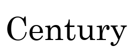 Century Font Image