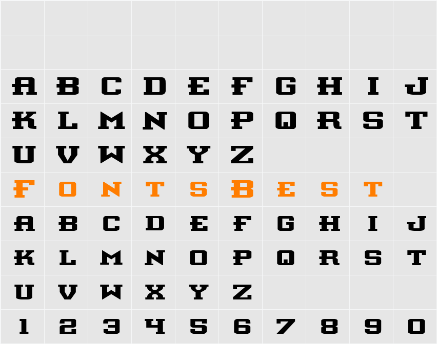 Interceptor Expanded Character Map