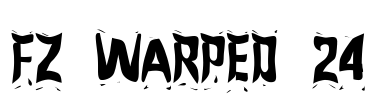 FZ WARPED 24 Font Image