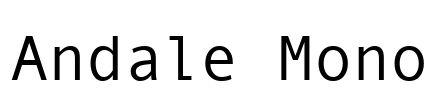 Andale Mono Font Image