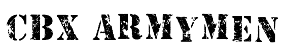 CBX-Armymen Font Image