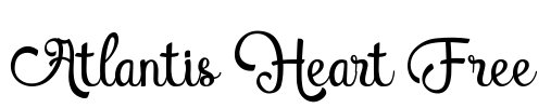 Atlantis Heart Free Font Image